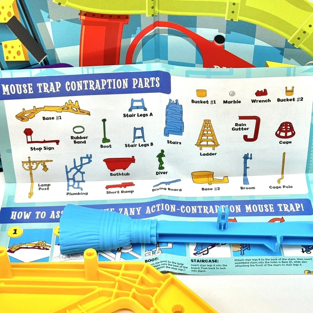Mousetrap Mouse Trap Board Game Kids Family Complete Christmas Birthday Goldberg - Picture 7 of 12